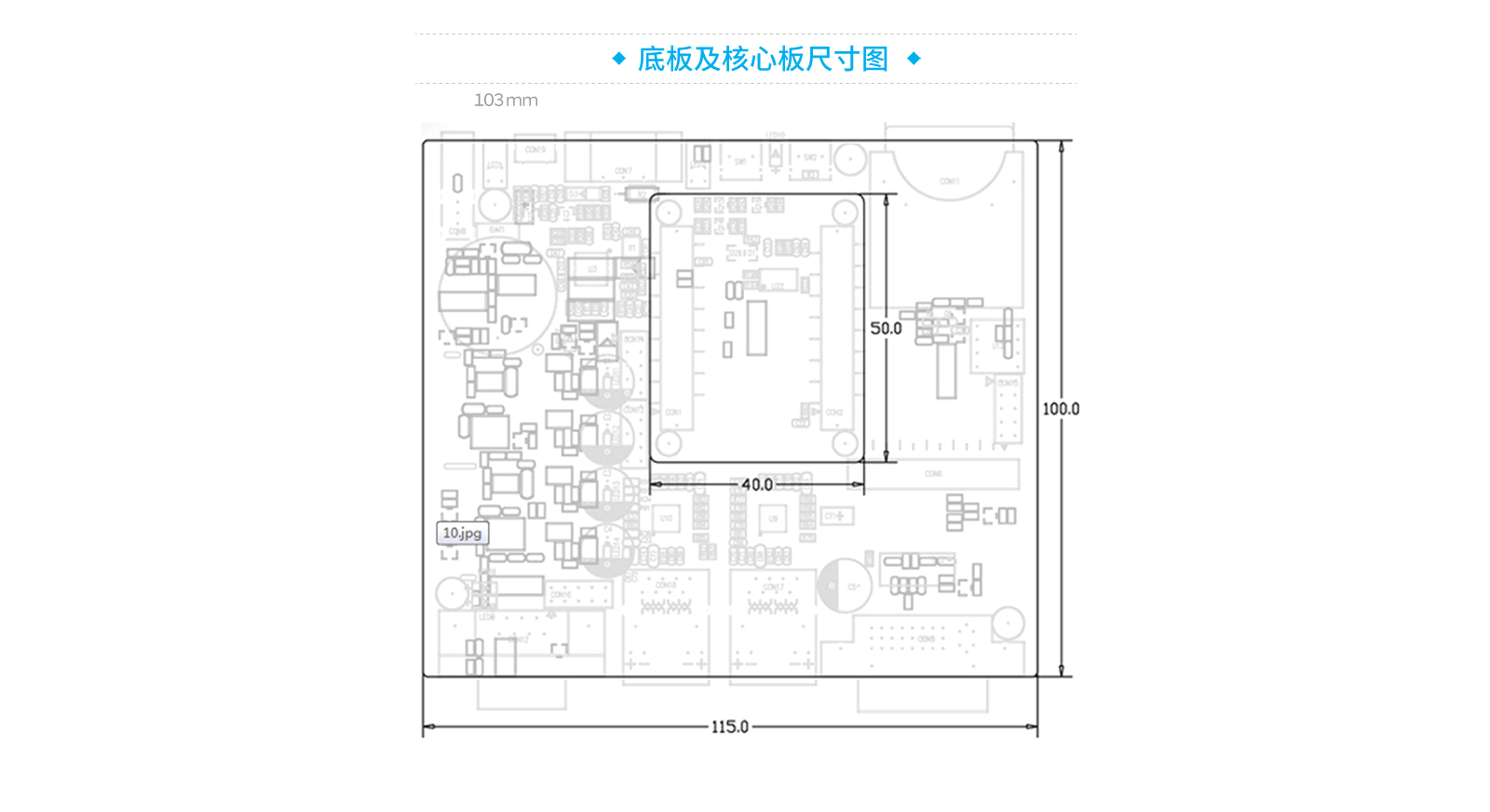 工業(yè)網(wǎng)關(guān)內(nèi)部結(jié)構(gòu)尺寸