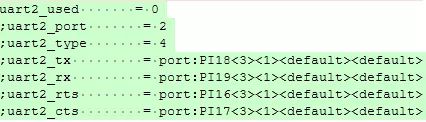 A40i/T3 dts 配置引腳復用-uart2的配置去掉